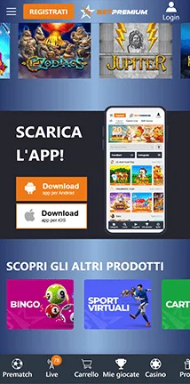 betpremium esperienza del mobile