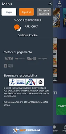 betpremium metodi di pagamento